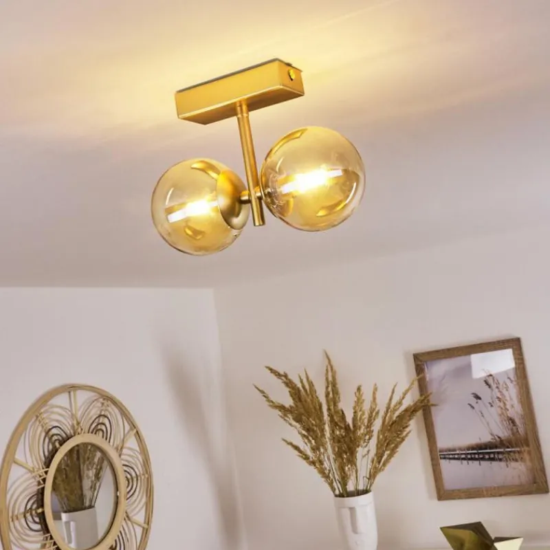 hofstein Plafonnier Alden Laiton, 2 lumières