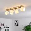 Lampes En Tissu-hofstein Plafonnier Alsen Nickel mat, 4 lumières