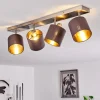 Lampes En Tissu-hofstein Plafonnier Alsen Nickel mat, 4 lumières