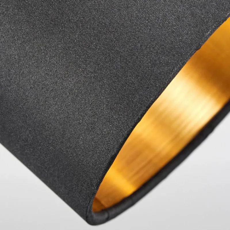 Lampes En Tissu-hofstein Plafonnier Alsen Noir, 6 lumières