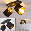 Lampes En Tissu-hofstein Plafonnier Alsen Noir doré, 2 lumières