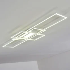 hofstein Plafonnier Alsterbro LED Blanc, 1 lumière, Télécommandes