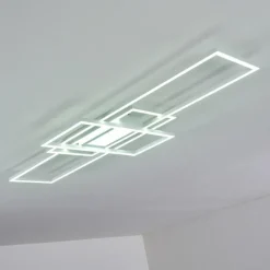 hofstein Plafonnier Alsterbro LED Blanc, 1 lumière, Télécommandes