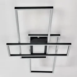 hofstein Plafonnier Alsterbro LED Noir, 1 lumière, Télécommandes