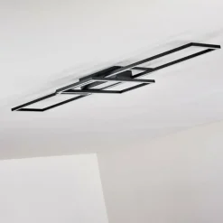 hofstein Plafonnier Alsterbro LED Noir, 1 lumière, Télécommandes