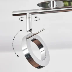 hofstein Plafonnier Altamahaw LED Argenté, 2 lumières