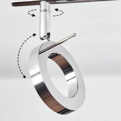 hofstein Plafonnier Altamahaw LED Argenté, 3 lumières