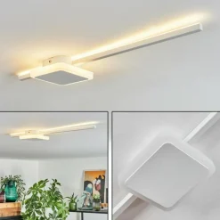 hofstein Plafonnier Amdal LED Blanc, 2 lumières