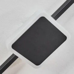 hofstein Plafonnier Amdal LED Noir, Blanc, 2 lumières