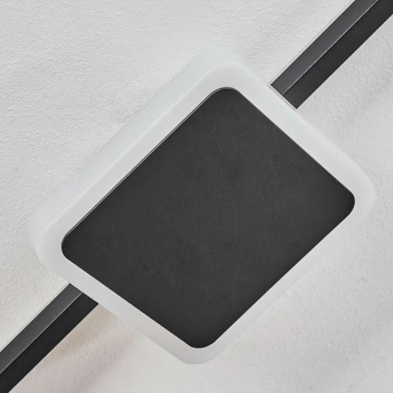 hofstein Plafonnier Amdal LED Noir, Blanc, 2 lumières