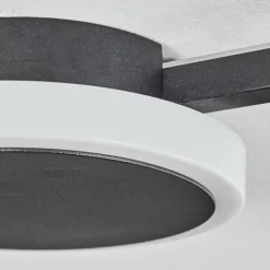 hofstein Plafonnier Amdal LED Noir, 2 lumières