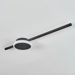 hofstein Plafonnier Amdal LED Noir, 2 lumières