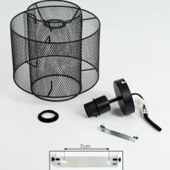 Lampes Industrielles-hofstein Plafonnier Amsoldingen Noir, 1 lumière