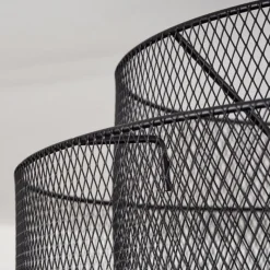 Lampes Industrielles-hofstein Plafonnier Amsoldingen Noir, 1 lumière