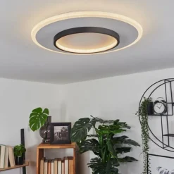 hofstein Plafonnier Andelfingen LED Blanc, 1 lumière, Télécommandes