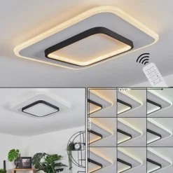 hofstein Plafonnier Andelfingen LED Blanc, 1 lumière, Télécommandes