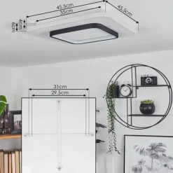 hofstein Plafonnier Andelfingen LED Blanc, 1 lumière, Télécommandes