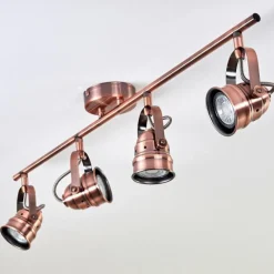 Lampes Industrielles-hofstein Plafonnier Aniak LED Cuivre, 4 lumières