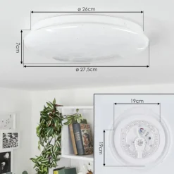 hofstein Plafonnier Antigo Blanc, 1 lumière