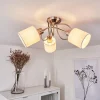 Lampes En Tissu-hofstein Plafonnier Antillo Nickel mat, 3 lumières