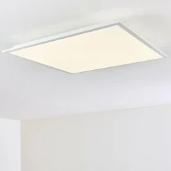 hofstein Plafonnier Antria LED Blanc, 1 lumière, Télécommandes, Changeur de couleurs
