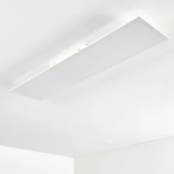 hofstein Plafonnier Antria LED Blanc, 1 lumière, Télécommandes, Changeur de couleurs