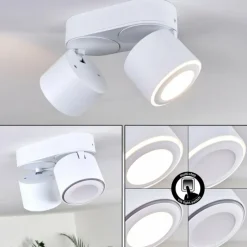 hofstein Plafonnier Appleton LED Blanc, 2 lumières