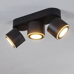 hofstein Plafonnier Appleton LED Noir, 3 lumières