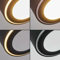 hofstein Plafonnier Appleton LED Noir, 1 lumière