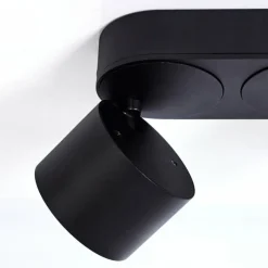 hofstein Plafonnier Appleton LED Noir, 2 lumières