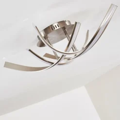 hofstein Plafonnier Aranu LED Nickel mat, 4 lumières