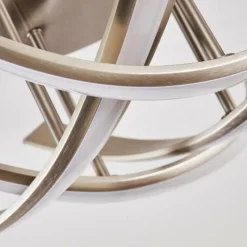 hofstein Plafonnier Aranu LED Nickel mat, 4 lumières