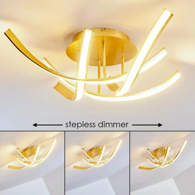 Lampes Dorées-hofstein Plafonnier Aranu LED Or, 4 lumières