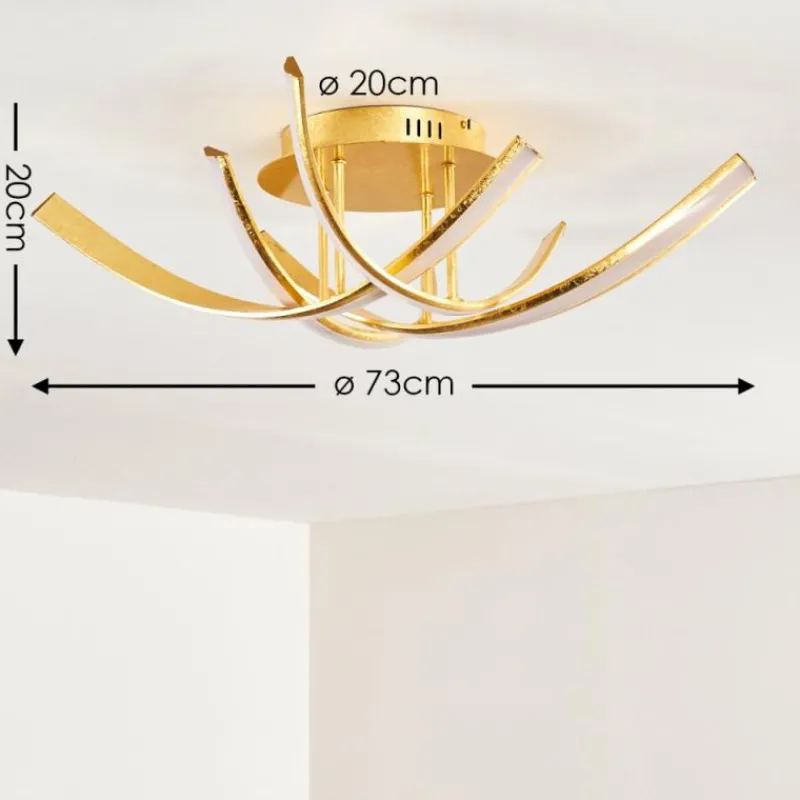 Lampes Dorées-hofstein Plafonnier Aranu LED Or, 4 lumières