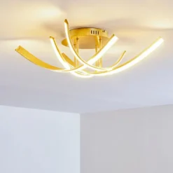 Lampes Dorées-hofstein Plafonnier Aranu LED Or, 4 lumières