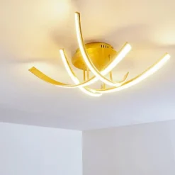 Lampes Dorées-hofstein Plafonnier Aranu LED Or, 4 lumières