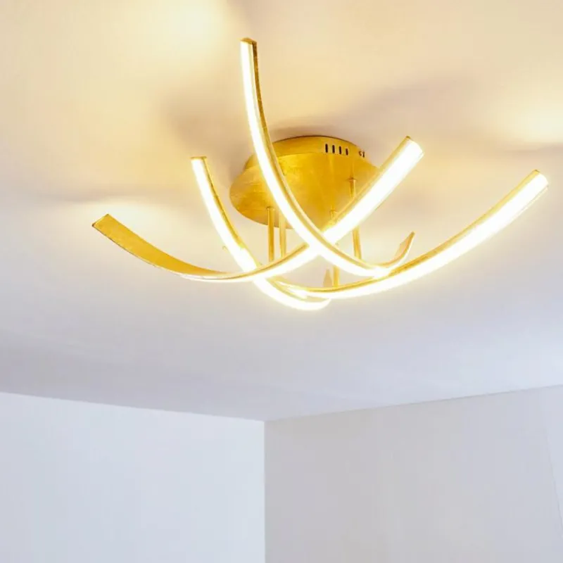Lampes Dorées-hofstein Plafonnier Aranu LED Or, 4 lumières