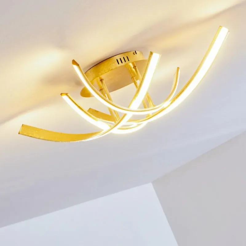 Lampes Dorées-hofstein Plafonnier Aranu LED Or, 4 lumières