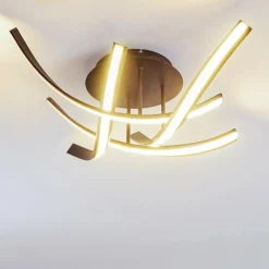 hofstein Plafonnier Aranu LED Rouille, 4 lumières* Éclairage Led