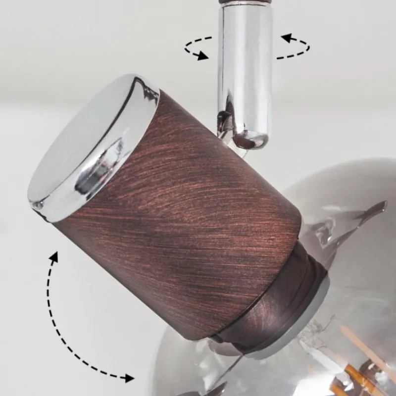 Luminaires Rustiques-hofstein Plafonnier Arconciel Brun, 2 lumières