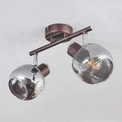 Luminaires Rustiques-hofstein Plafonnier Arconciel Brun, 2 lumières