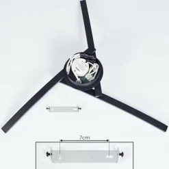 hofstein Plafonnier Aringa LED Noir, 1 lumière