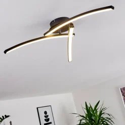 hofstein Plafonnier Aringa LED Noir, 1 lumière