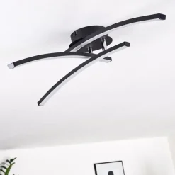 hofstein Plafonnier Aringa LED Noir, 1 lumière