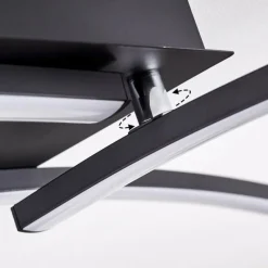 hofstein Plafonnier Aringa LED Noir, 1 lumière