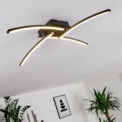 hofstein Plafonnier Aringa LED Noir, 1 lumière