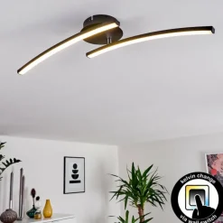 hofstein Plafonnier Aringa LED Noir, 1 lumière