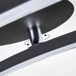 hofstein Plafonnier Aringa LED Noir, 1 lumière