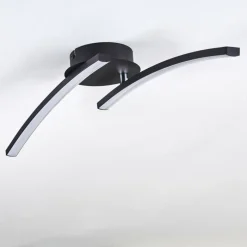 hofstein Plafonnier Aringa LED Noir, 1 lumière