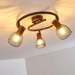 Lampes Vintages & Rétros-hofstein Plafonnier Arjen Rouille, 3 lumières